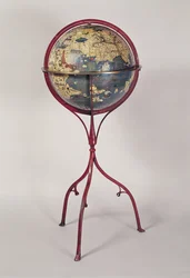 Terrestrial Globe, Showing the Indian Ocean, Made in Nuremberg, 1492